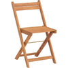 Set di legno Acacia FSC - composto da un tavolo quadrato e 2 sedie pieghevoli