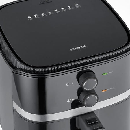 Friggitrice ad aria calda SEVERIN FR2452 - 5L - Friggitrice senza olio - Multicooker - Tempo e termostato regolabili - Nero