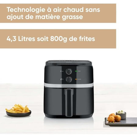 Friggitrice ad aria calda SEVERIN FR2452 - 5L - Friggitrice senza olio - Multicooker - Tempo e termostato regolabili - Nero