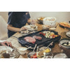 Plancha regolabile fino a 230C - SEVERIN PG8564 - Piastra antiaderente rimovibile - Grill elettrico con raccogligrasso - Nero