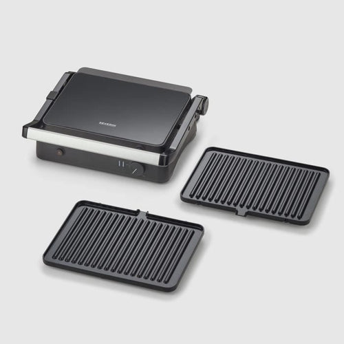 Grill elettrico multifunzione - SEVERIN - KG2398 - Multigrill compatto per carne per verdure, bistecche e panini