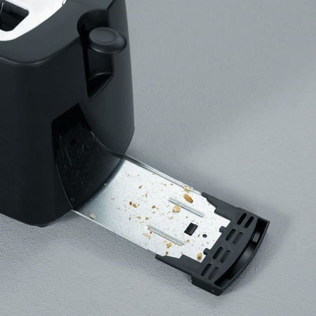 Severin AT2287 Grille-Pain 700 W, fino a 2 fette, grado di doratura regolabile, supporto per pasticcini, espulsione automatica, nero