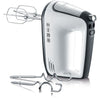 SEVERIN HM3830 Mescolatore elettrico: mescola, batti, impasta - 5 velocità + funzione turbo, 1600 giri / min, 2 fruste e ganci in acciaio inox