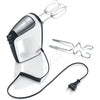 SEVERIN HM3830 Mescolatore elettrico: mescola, batti, impasta - 5 velocità + funzione turbo, 1600 giri / min, 2 fruste e ganci in acciaio inox