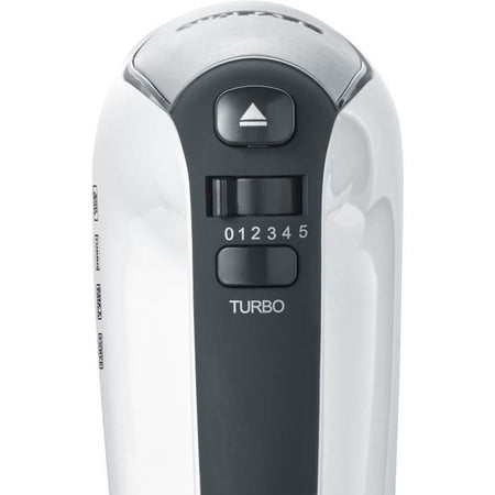 SEVERIN HM3830 Mescolatore elettrico: mescola, batti, impasta - 5 velocità + funzione turbo, 1600 giri / min, 2 fruste e ganci in acciaio inox