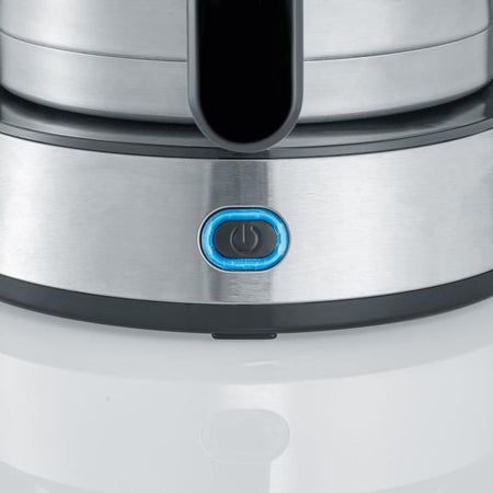 SEVERIN KA4845 TypeSwitch Caffettiera con filtro isotermico, Selettore di aromi, 8 tazze, Capacità: 1 L, Potenza: 1000 W, Acciaio inossidabile / Nero