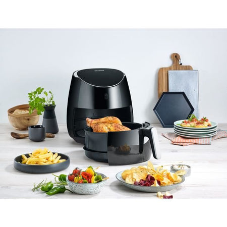 Multiforno ad aria calda SEVERIN FR2445 XXL: 5L - Friggitrice oil-free - 8 programmi - termostato regolabile - display LED - nero / i