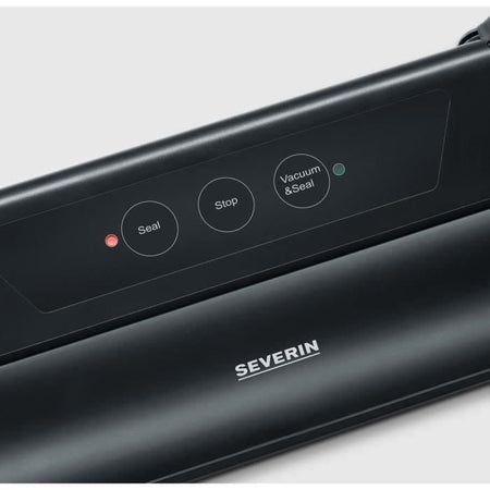 SEVERIN FS3610 Sacchetto di soda compatto - Aspirazione e chiusura automatica - Mantiene il cibo fresco 8 volte più a lungo / Nero