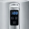 SEVERIN WK3418 Bollitore 1,7 L con temperatura regolabile fino a 100  C, incrementi di 5  C, display LCD, senza bisfenolo A, base 360 , acciaio inossidabile