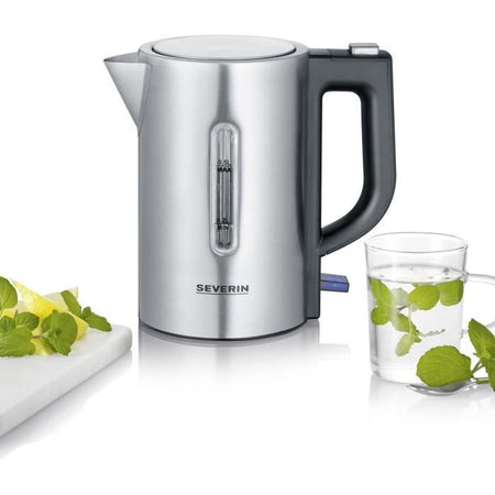 SEVERIN WK3647 Kit bollitore da viaggio - 0,5 L - 1100 W - Acciaio inossidabile e nero