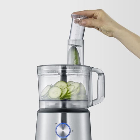 SEVERIN KM3892 Robot da Cucina Multifunzione - 1200 W - Acciaio Inox e Nero - Frullatore 1,5 L - 2 Velocità + Impulsi
