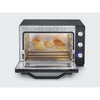 Severin a 2073 Posabile forno XXL con calore rotante 60 L con pietra per pizza e curve, 2.200 W, timer da 120 minuti, acciaio nero/inossidabile