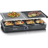 Gril Severin Raclette - RG2376 - 8 persone - Pietra di cottura naturale e piastra reversibile non -stick - termostato regolabile