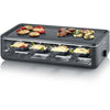 Griglia per raclette - SEVERIN - RG2365 - 8 persone - Piastra di cottura in ceramica 48 x 24 cm - Griglia per raclette 1300 W - Nero