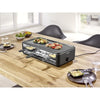 Griglia per raclette - SEVERIN - RG2365 - 8 persone - Piastra di cottura in ceramica 48 x 24 cm - Griglia per raclette 1300 W - Nero