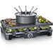 Combo Raclette-Fondue - SEVERIN - RG2347 - 8 persone - Caquelon con 8 forchette e 8 spatole - Nero