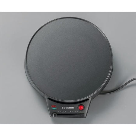 SEVERIN CM2198 - Crepiere diametro 30cm 1000W - Termostato regolabile - Include spatola per crepe e distributore di pasta in legno - Nero