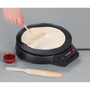 SEVERIN CM2198 - Crepiere diametro 30cm 1000W - Termostato regolabile - Include spatola per crepe e distributore di pasta in legno - Nero