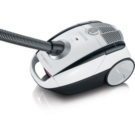 SEVERIN BC7035 Aspirapolvere con sacco, Capacità del sacco in microfibra con chiusura igienica: 2 L, Spazzola acustica morbida + Spazzola parquet XL