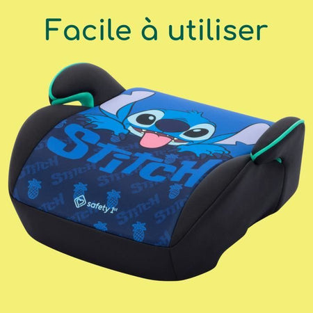 Seggiolino auto SAFETY 1st Disney Star Plus i-Safe Stitch Booster, Gruppo 3, con cintura, da 6 a 10-12 anni (36 kg), Classic Stitch