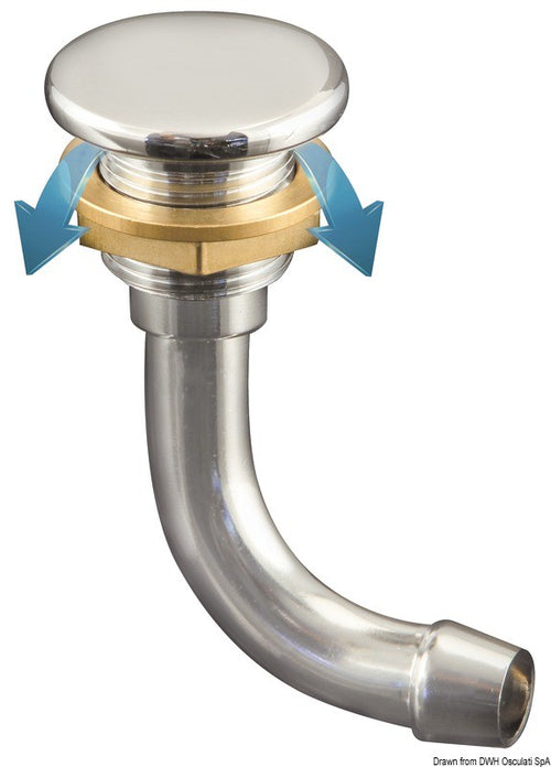 Sfiato Carburante Flush 90° 16 Mm