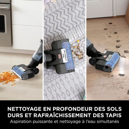 NEW SHARK HydroVac WD210EU - Pulitore per pavimenti duri senza fili - Spazzola rotante antimicrobica - Aspira e pulisce