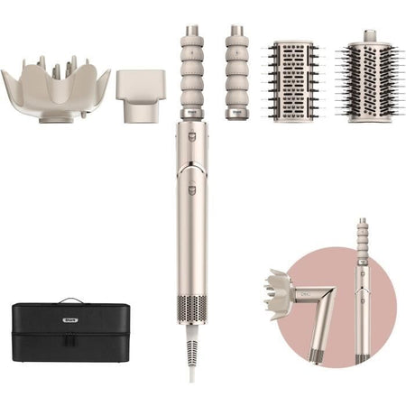 Asciugacapelli e styler 2 in 1 - SHARK FLEXSTYLE - HD446SLEU - 5 accessori - Champagne - 1400 W