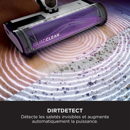 SHARK IW3612EU - Aspirapolvere senza fili - 240 W - Svuotamento automatico 2 L - 4 sensori - 3 modalità di aspirazione - Nero/Argento