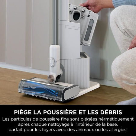 SHARK BU3521EU - Aspirapolvere senza fili - 181 W - Svuotamento automatico - 3 modalità di aspirazione