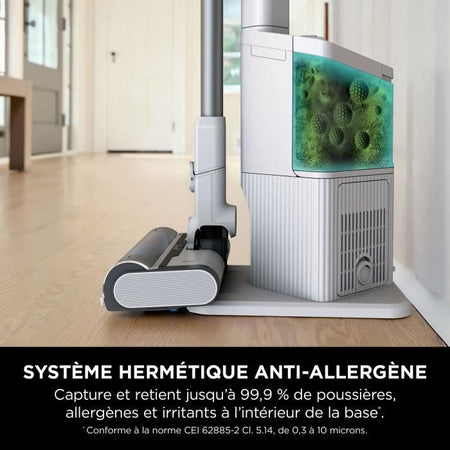 SHARK BU3521EU - Aspirapolvere senza fili - 181 W - Svuotamento automatico - 3 modalità di aspirazione