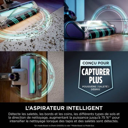 Aspirapolvere elettrico Shark Power Detect IP3251EUT - Base autosvuotante - 2L - Durata della batteria 70 min