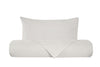 Set Letto federe parure Letto flanella caldo cotone 100% cotone Made in Italy PANNA
