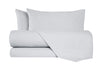 Completo letto lenzuola flanella caldo cotone 100% cotone Made in Italy BIANCO
