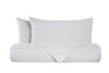 Set copripiumino federe parure copripiumino flanella caldo cotone 100% cotone Made in Italy BIANCO