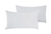 Coppia di federe Set di 2 federe copricuscino guanciale Letto 50x80 cm in flanella caldo cotone 100% cotone Made in Italy BIANCO