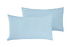 Coppia di federe Set di 2 federe copricuscino guanciale Letto in flanella caldo cotone 100% cotone Made in Italy CELESTE