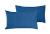 Set Letto Federe Parure Letto Flanella Caldo Cotone 100% Cotone Made In Italy BLU