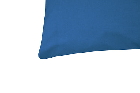 Set Letto Federe Parure Letto Flanella Caldo Cotone 100% Cotone Made In Italy BLU
