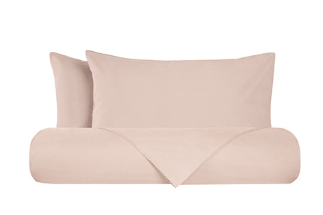 Set copripiumino federe parure copripiumino flanella caldo cotone 100% cotone Made in Italy ROSA