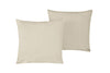 Coppia di federe Set di 2 federe copricuscino guanciale Letto in flanella caldo cotone 100% cotone Made in Italy SABBIA