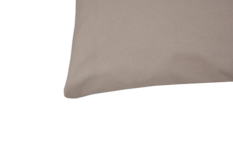 Coppia di federe Set di 2 federe copricuscino guanciale Letto in flanella caldo cotone 100% cotone Made in Italy TORTORA