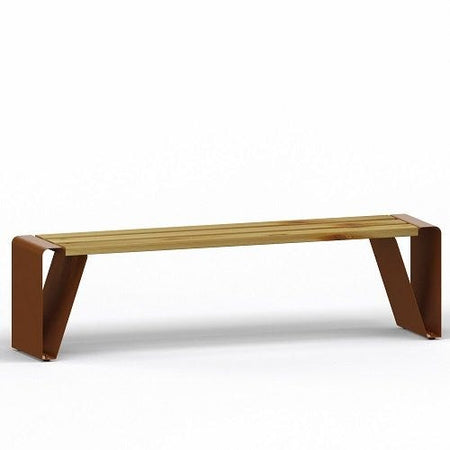 Panchina verniciata da spogliatoio con seduta in legno a 4 posti di cm. 170
