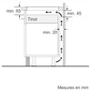 Piano cottura a induzione - BOSCH Serie 2 - 3 fuochi - 52,2 x 59,2 x 5,1 cm - PUC611AA5E - Nero
