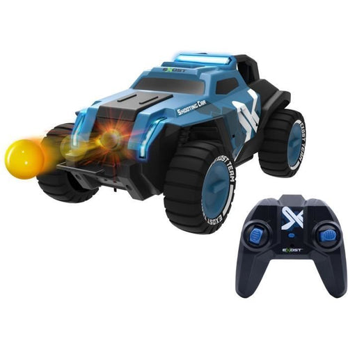 Auto telecomandata - SHOOTING CAR 24 Ghz - 1:14 - Auto telecomandata lancia missile - Rossa - 27 cm - Dai 5 anni