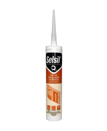 Silicone Acrilico Bianco Selsil Verniciabile