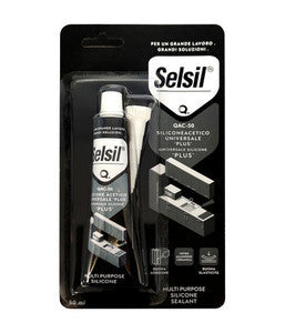 Silicone Manual Acetico Bianco 'Plus' 50Ml Selsil