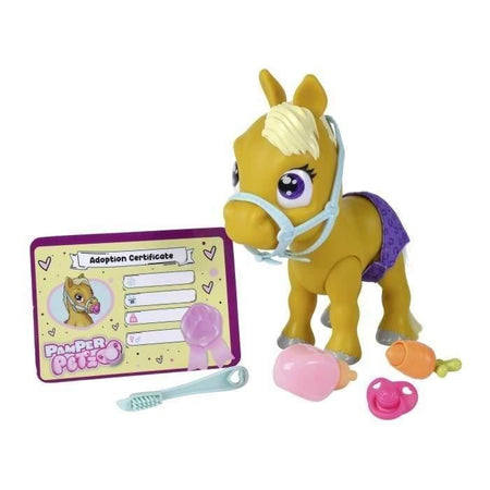 Pamper Petz Pony - Personaggio interattivo con pony + accessori Diaper Gang