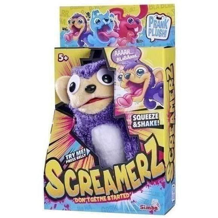Smoby - Screamerz - Divertente peluche interattivo - Scimmia - 28 cm - Rumori quando si agita o si preme il pulsante