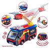 Sam il pompiere - Camion dei pompieri - Giove - 2 figurine - Suoni e luci - Diversi accessori - 3 batterie incluse
