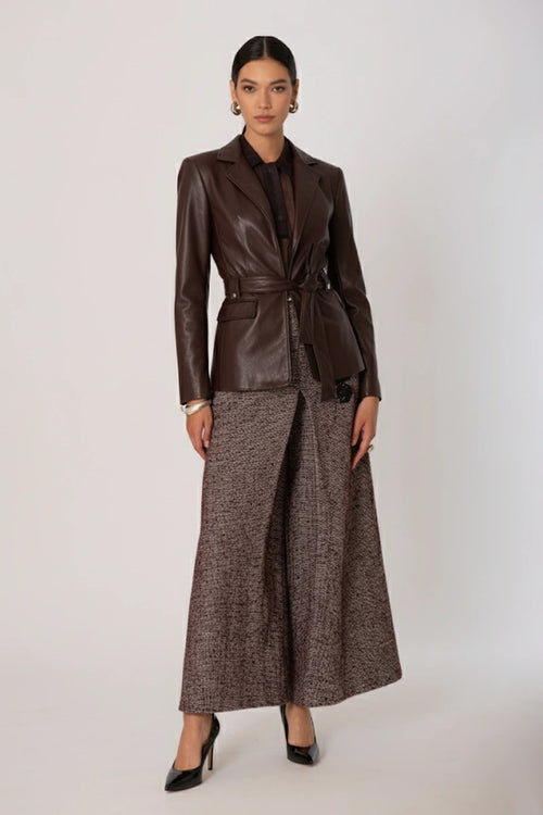 SISTE'S | Giacca morbida in ecopelle con cintura